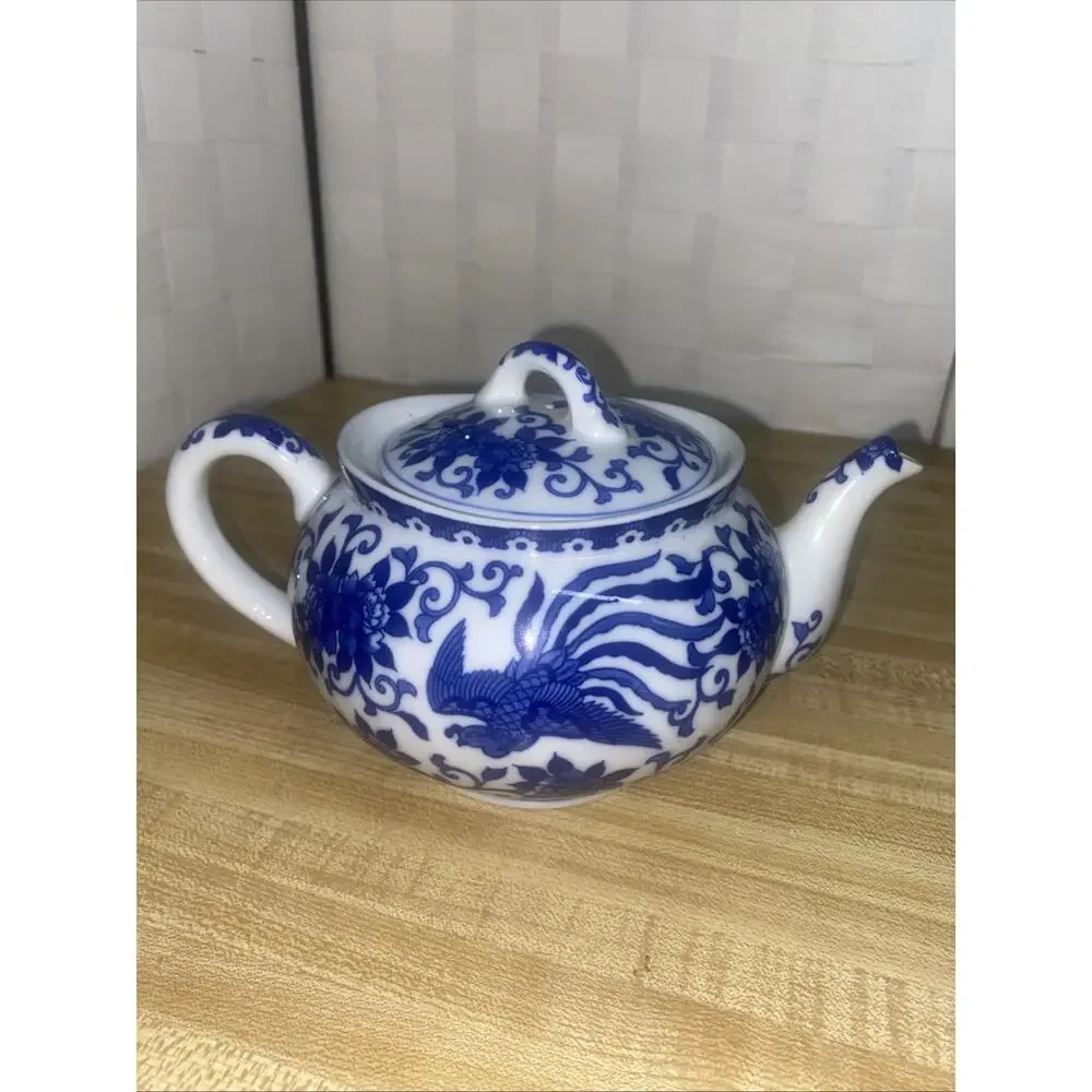 Early 1900s NORITAKE Howo Pattern TEAPOT PHOENIX BIRD Japan Spout Closed Handle